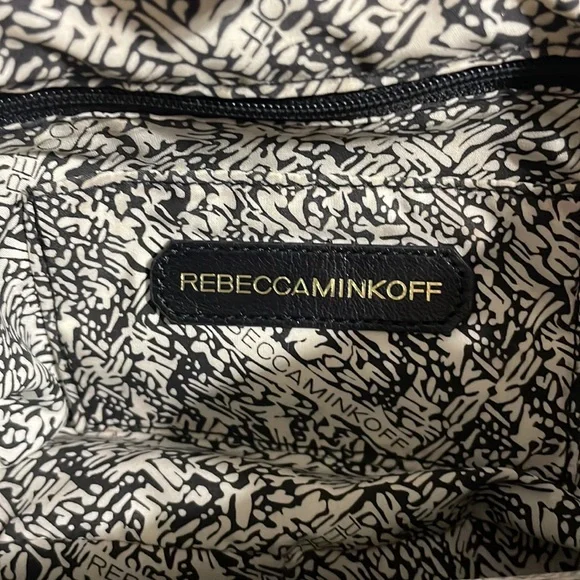 Rebecca Minkoff Tan Leather crossbody shoulder bag with chain adjustable strap - Picture 9 of 11